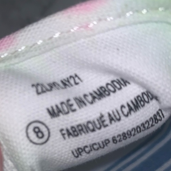 Baby Yoda Custom Green and Pink Tie Dye Slip-on Shoes Size 8 - Picture 5 of 7